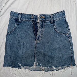 Free People denim mini skirt